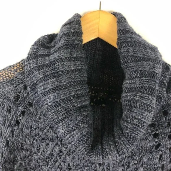 Navy Blue Open Weave Sweater from Sanctuary - Picture 3 of 8
